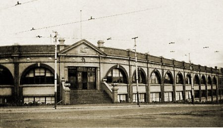 Hawthorn Tram Depot. Photograph from an old postcard