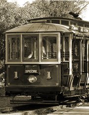 Adelaide No 1 at St Kilda Tram Museum, South Australia, 26 May 2007. Photograph courtesy Russell Jones