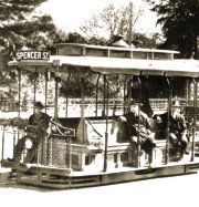 Cable tram 1 in Wellington Road. Photograph from the Melbourne Tram Museum collection