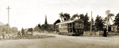 MBCTT No 8 in Sydney Road, near Bell Street. Photograph courtesy Coburg Historical Society